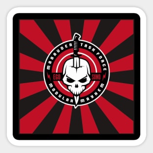 Marauder Task Force Logo Red Starburst Sticker